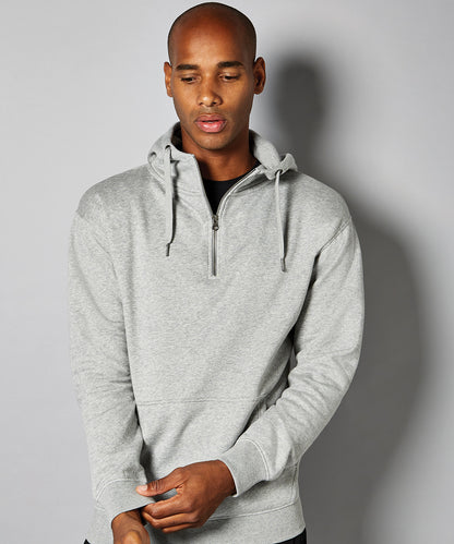 Tryck din logga på Hoodies från Kustom Kit - Anpassa Kustom Kit - Huvtröja med 1/4 dragkedja i färgen för företag, föreningar och privatpersoner