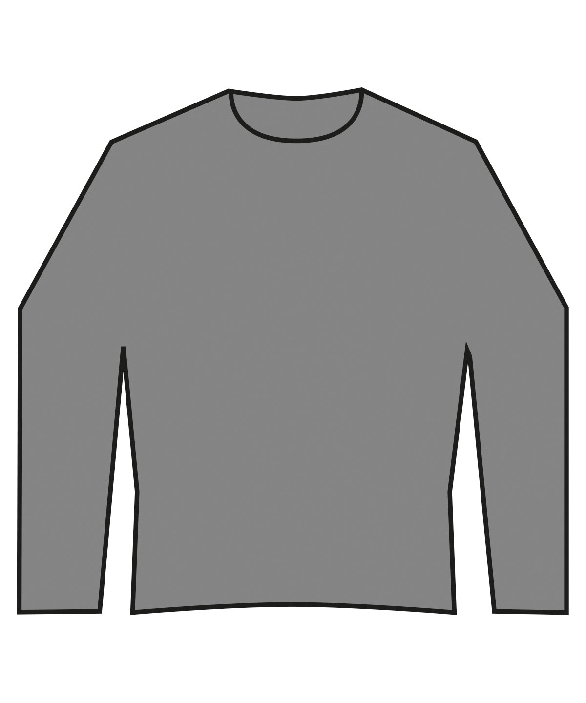Tryck din logga på Sweatshirts från Kustom Kit - Anpassa Kustom Kit - Piqu-Sweatshirt med Normal Passform i färgen Mörkgrå för företag, föreningar och privatpersoner
