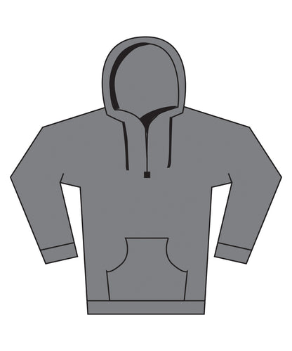 Tryck din logga på Hoodies från Kustom Kit - Anpassa Kustom Kit - Luvtröja med Dragkedja i färgen Mörkgrå för företag, föreningar och privatpersoner