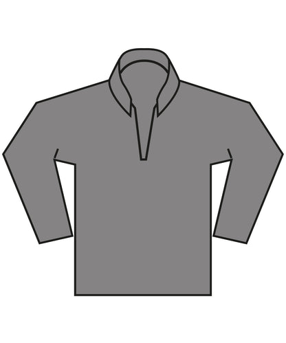 Tryck din logga på Sweatshirts från Kustom Kit - Anpassa Kustom Kit - Vanlig Passform 1/4-Zip Piqu Sweatshirt i färgen Mörkgrå för företag, föreningar och privatpersoner