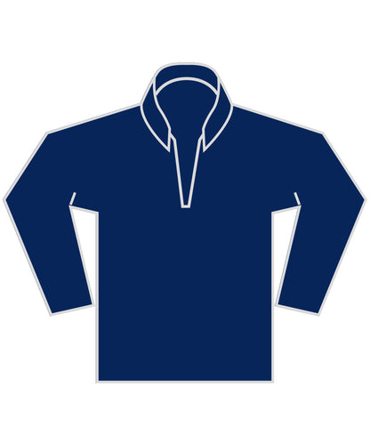 Tryck din logga på Sweatshirts från Kustom Kit - Anpassa Kustom Kit - Vanlig Passform 1/4-Zip Piqu Sweatshirt i färgen Marinblå för företag, föreningar och privatpersoner
