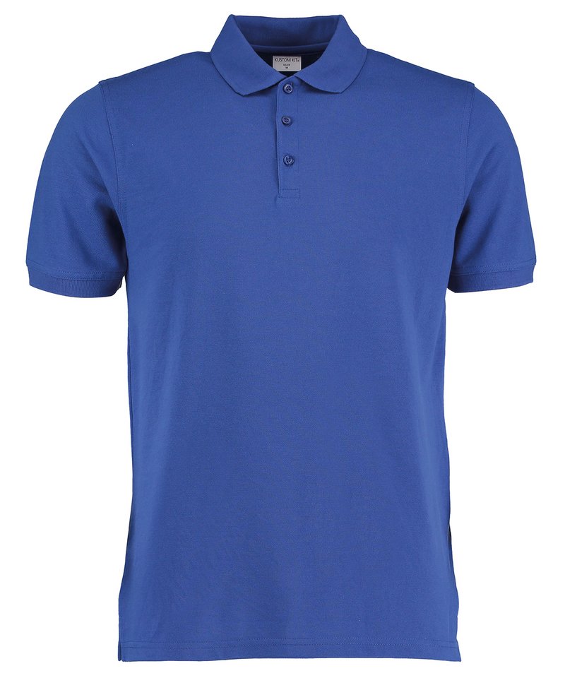 Tryck din logga på Piké från Kustom Kit - Anpassa Klassic Heavyweight Polo i färgen Royal XS för företag, föreningar och privatpersoner