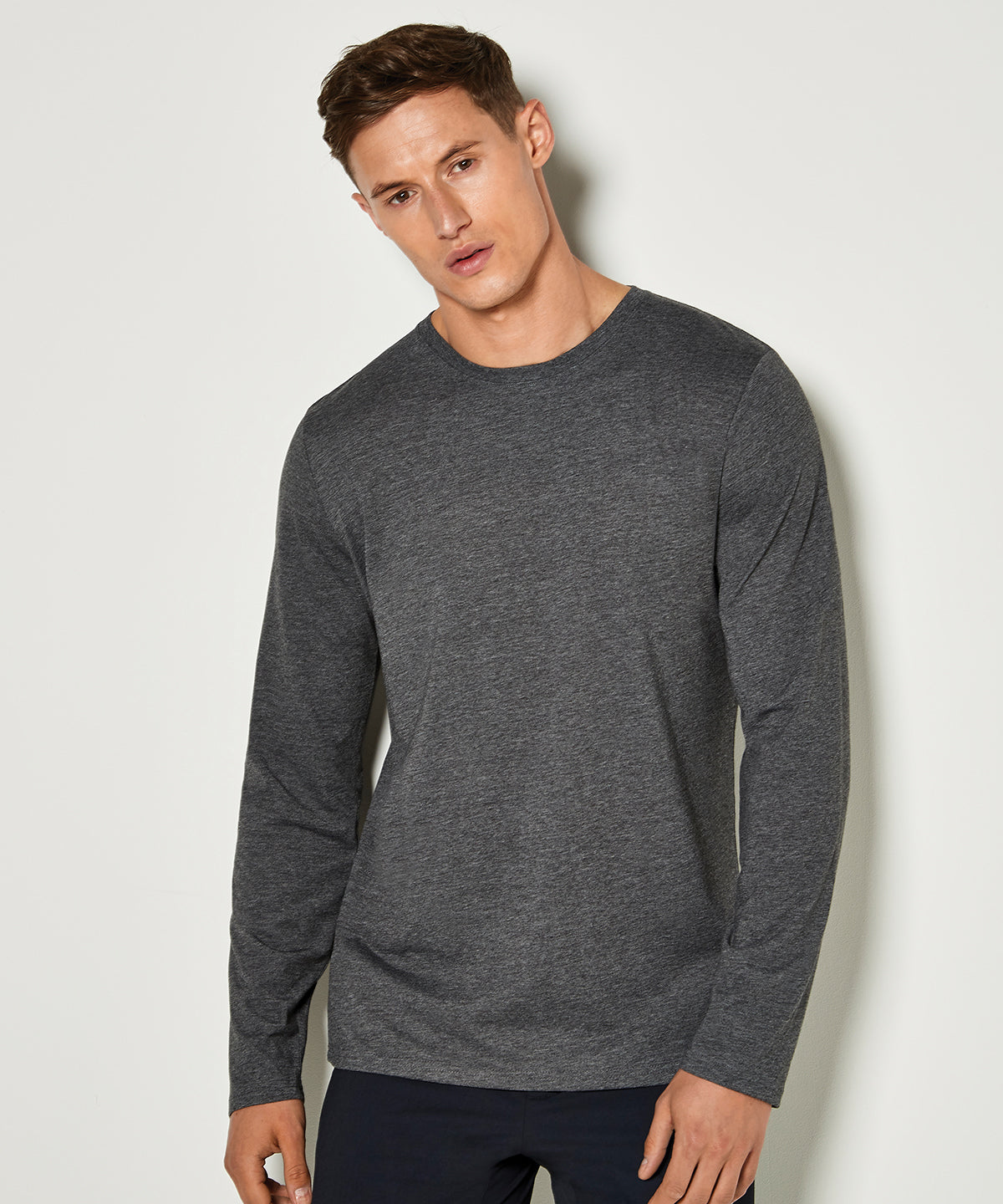 Tryck din logga på T-shirts från Kustom Kit - Anpassa Long Sleeve Superwash 60C T-Shirt - Herr i färgen för företag, föreningar och privatpersoner