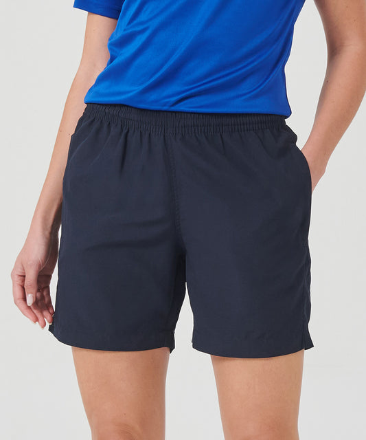 Tryck din logga på Shorts från Finden & Hales - Anpassa Shorts i mikrofiber för damer i färgen för företag, föreningar och privatpersoner