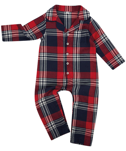 Tryck din logga på Jumpsuits från Larkwood - Anpassa Tartan allt-i-ett i färgen Check för företag, föreningar och privatpersoner