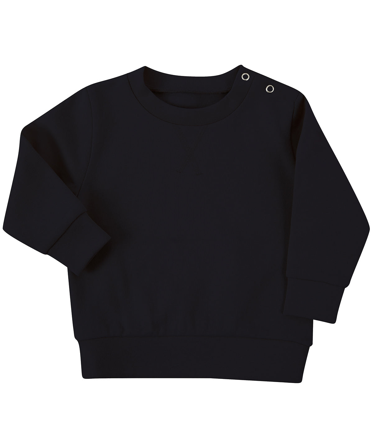 Tryck din logga på Sweatshirts från Larkwood - Anpassa Hållbar sweatshirt i färgen Svart för företag, föreningar och privatpersoner