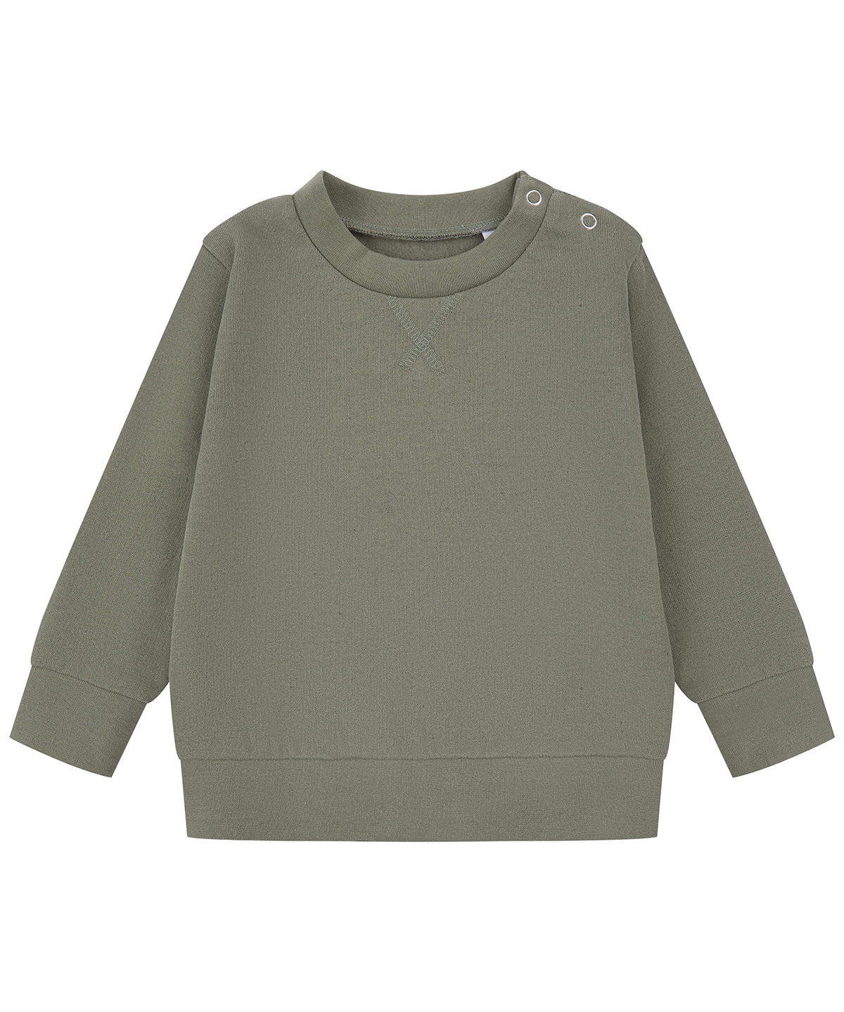 Tryck din logga på Sweatshirts från Larkwood - Anpassa Hållbar sweatshirt i färgen Khaki för företag, föreningar och privatpersoner