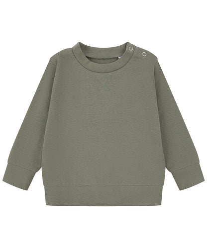 Tryck din logga på Sweatshirts från Larkwood - Anpassa Hållbar sweatshirt i färgen Khaki för företag, föreningar och privatpersoner