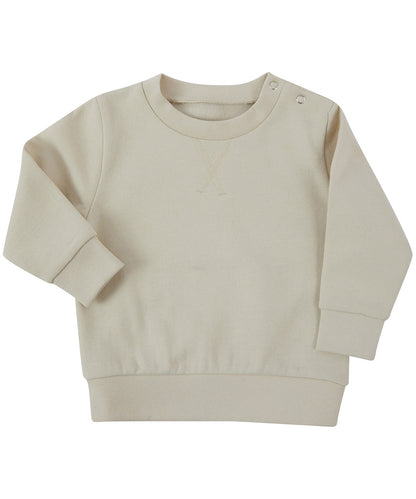 Tryck din logga på Sweatshirts från Larkwood - Anpassa Hållbar sweatshirt i färgen Naturligt för företag, föreningar och privatpersoner