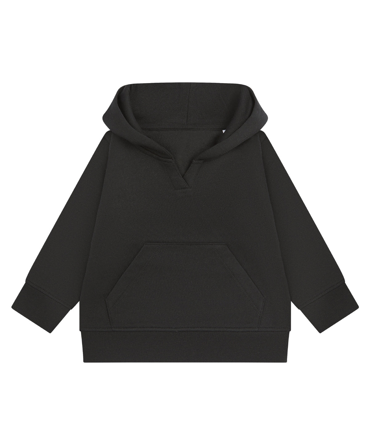Tryck din logga på Hoodies från Larkwood - Anpassa Larkwood - Hållbar Huvtröja för Barn i färgen Svart för företag, föreningar och privatpersoner