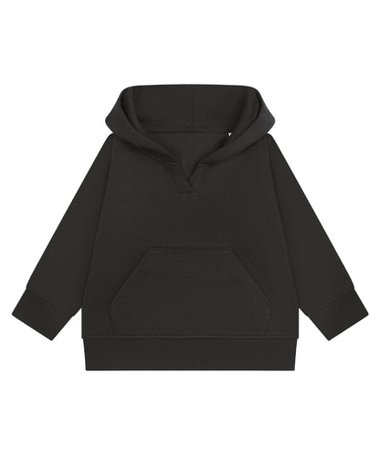 Tryck din logga på Hoodies från Larkwood - Anpassa Larkwood - Hållbar Huvtröja för Barn i färgen Svart för företag, föreningar och privatpersoner