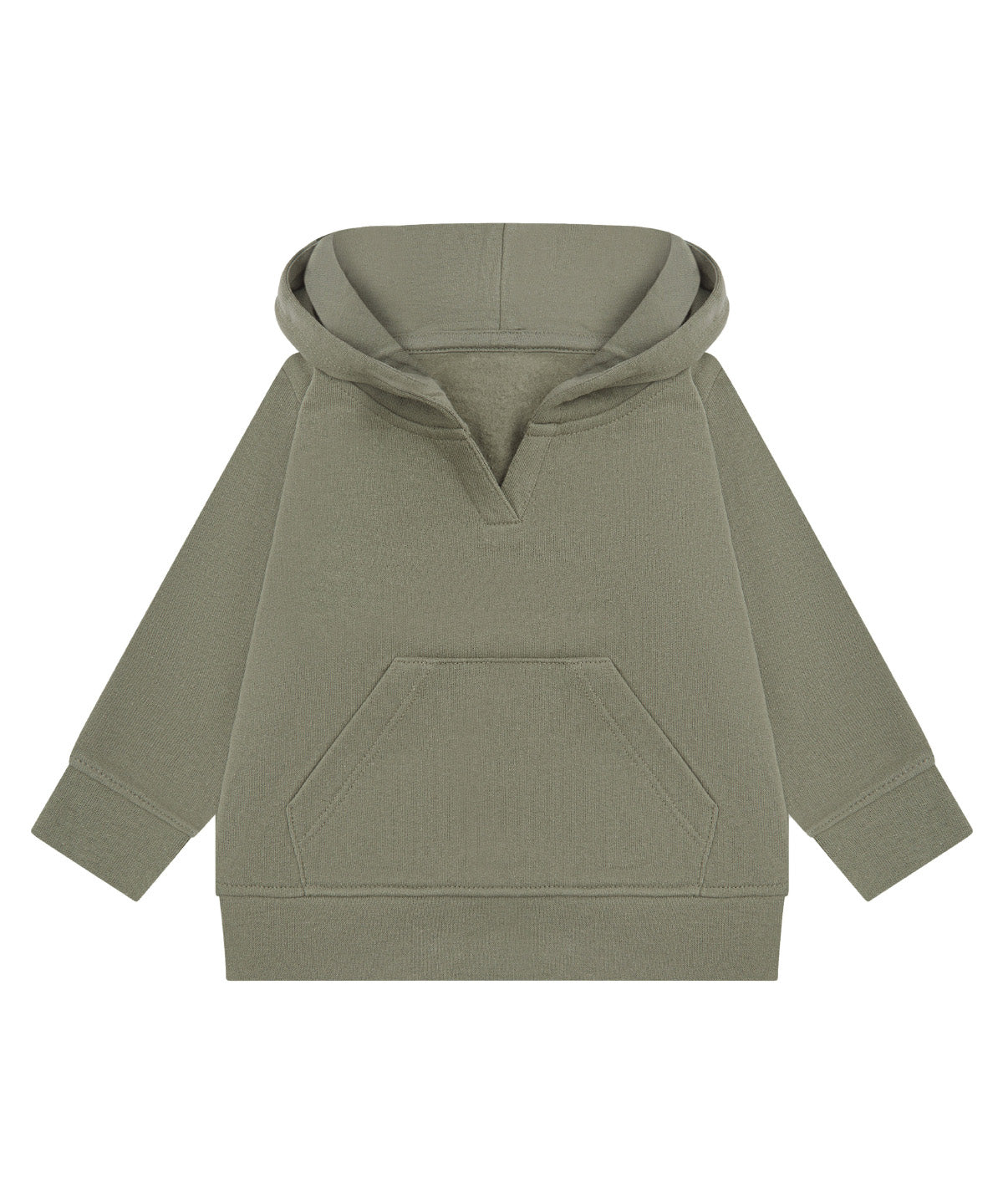 Tryck din logga på Hoodies från Larkwood - Anpassa Larkwood - Hållbar Huvtröja för Barn i färgen Khaki för företag, föreningar och privatpersoner