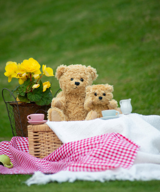 Tryck din logga på Mjukdjur från Mumbles - Anpassa Klassisk ledad teddybjörn i färgen för företag, föreningar och privatpersoner