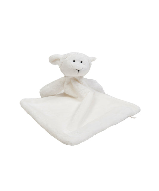 Tryck din logga på Mjukdjur från Mumbles - Anpassa Lamb snuggy i färgen för företag, föreningar och privatpersoner
