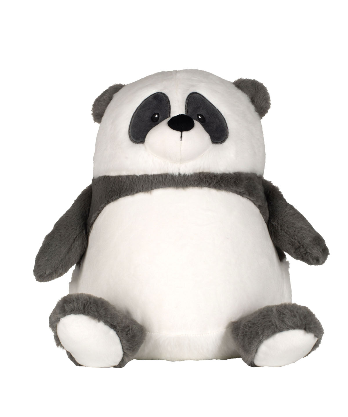 Tryck din logga på Mjukdjur från Mumbles - Anpassa Zippie panda i färgen Mellangrå L för företag, föreningar och privatpersoner