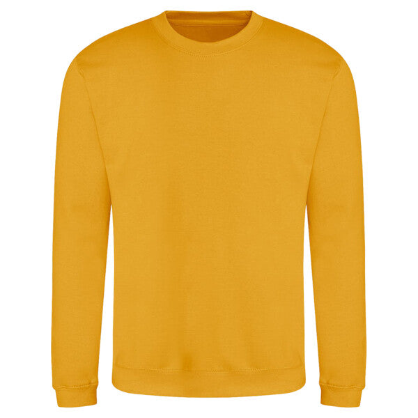 Tryck din logga på Sweatshirts design från AWDis Just Hoods - Anpassa AWDis Sweatshirt JH030 – Klassisk och Bekväm Tröja i Många Färger i färgen Bright Orange för företag, föreningar och privatpersoner
