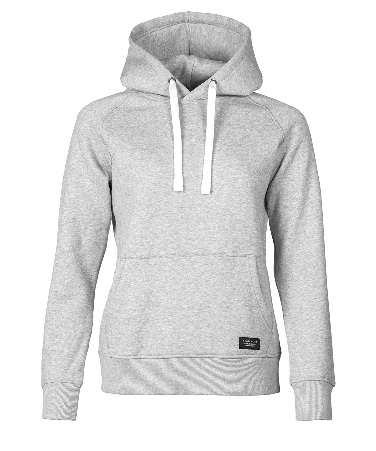 Tryck din logga på Hoodies från Nimbus - Anpassa Nimbus Dam - Brownsville Fashionabla Huvtröja med Huva i färgen Mellangrå för företag, föreningar och privatpersoner