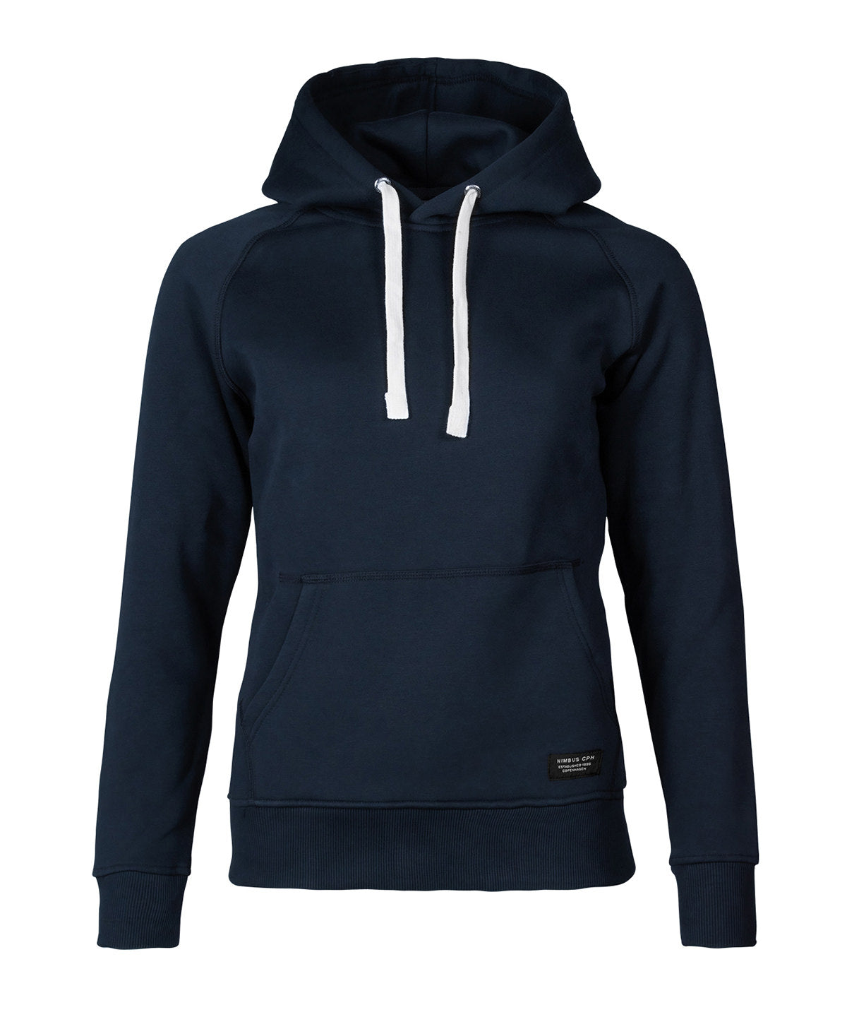 Tryck din logga på Hoodies från Nimbus - Anpassa Nimbus Dam - Brownsville Fashionabla Huvtröja med Huva i färgen Marinblå för företag, föreningar och privatpersoner