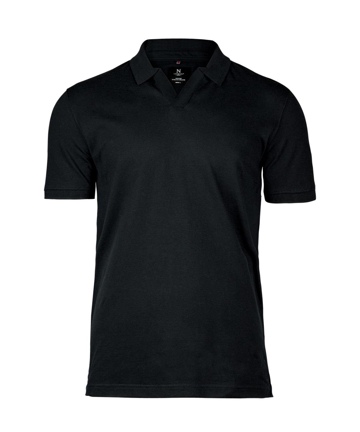 Tryck din logga på Piké från Nimbus - Anpassa Harvard V-neck Stretch Deluxe Polo i färgen Svart för företag, föreningar och privatpersoner