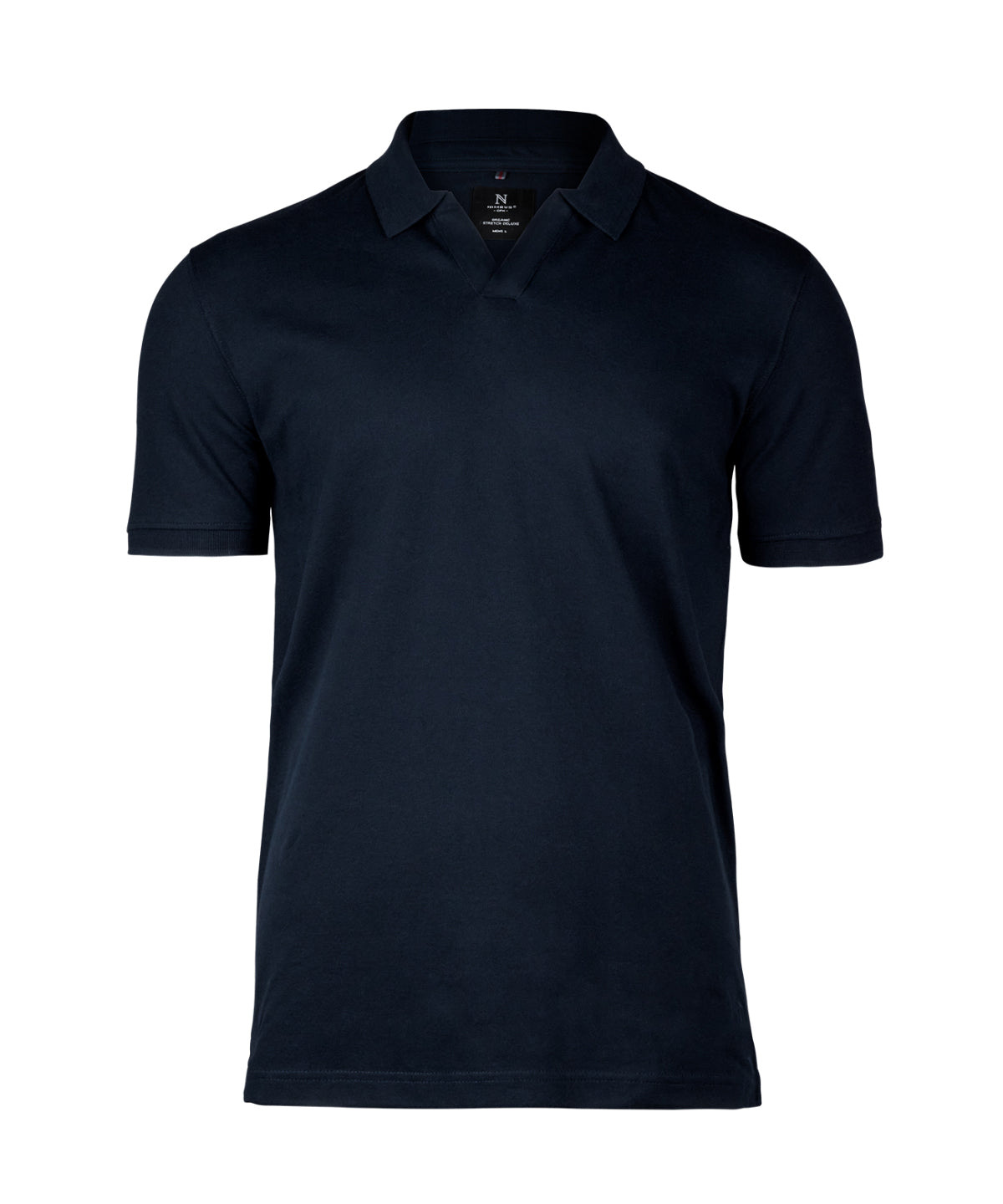 Tryck din logga på Piké från Nimbus - Anpassa Harvard V-neck Stretch Deluxe Polo i färgen Mörkblå för företag, föreningar och privatpersoner
