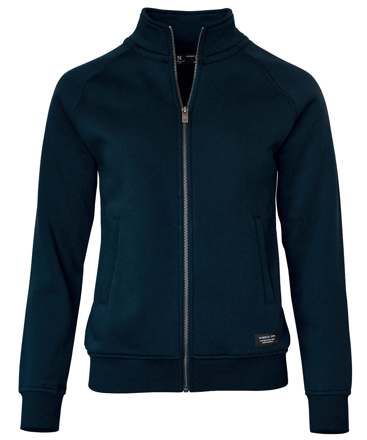 Tryck din logga på Sweatshirts från Nimbus - Anpassa Nimbus - Dam Cambridge Moderiktig Tränare i färgen Marinblå för företag, föreningar och privatpersoner