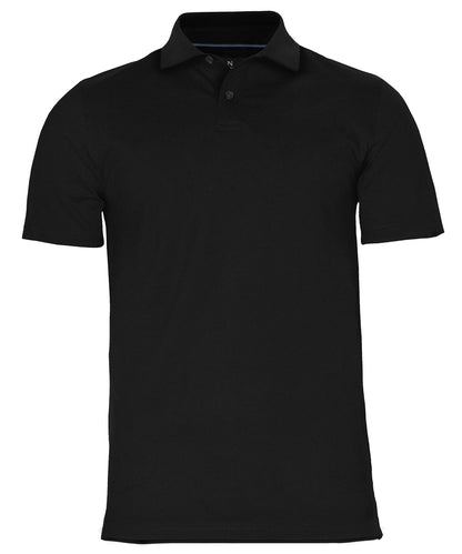 Tryck din logga på Piké från Nimbus - Anpassa Princeton Stretch Polo i färgen Svart för företag, föreningar och privatpersoner
