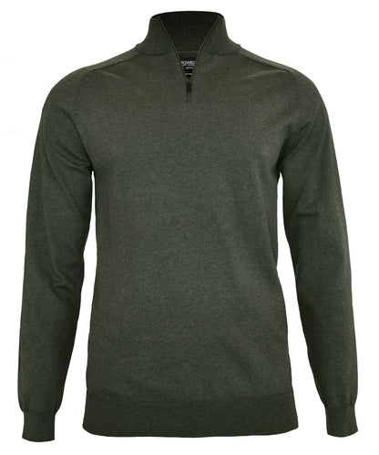 Tryck din logga på Stickade tröjor från Nimbus - Anpassa Brighton 1/4-zip i färgen Oliv för företag, föreningar och privatpersoner
