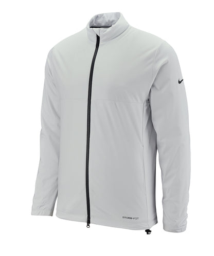 Tryck din logga på Jackor från Nike - Anpassa Nike Victory jacka med full dragkedja i färgen Ljusgrå för företag, föreningar och privatpersoner
