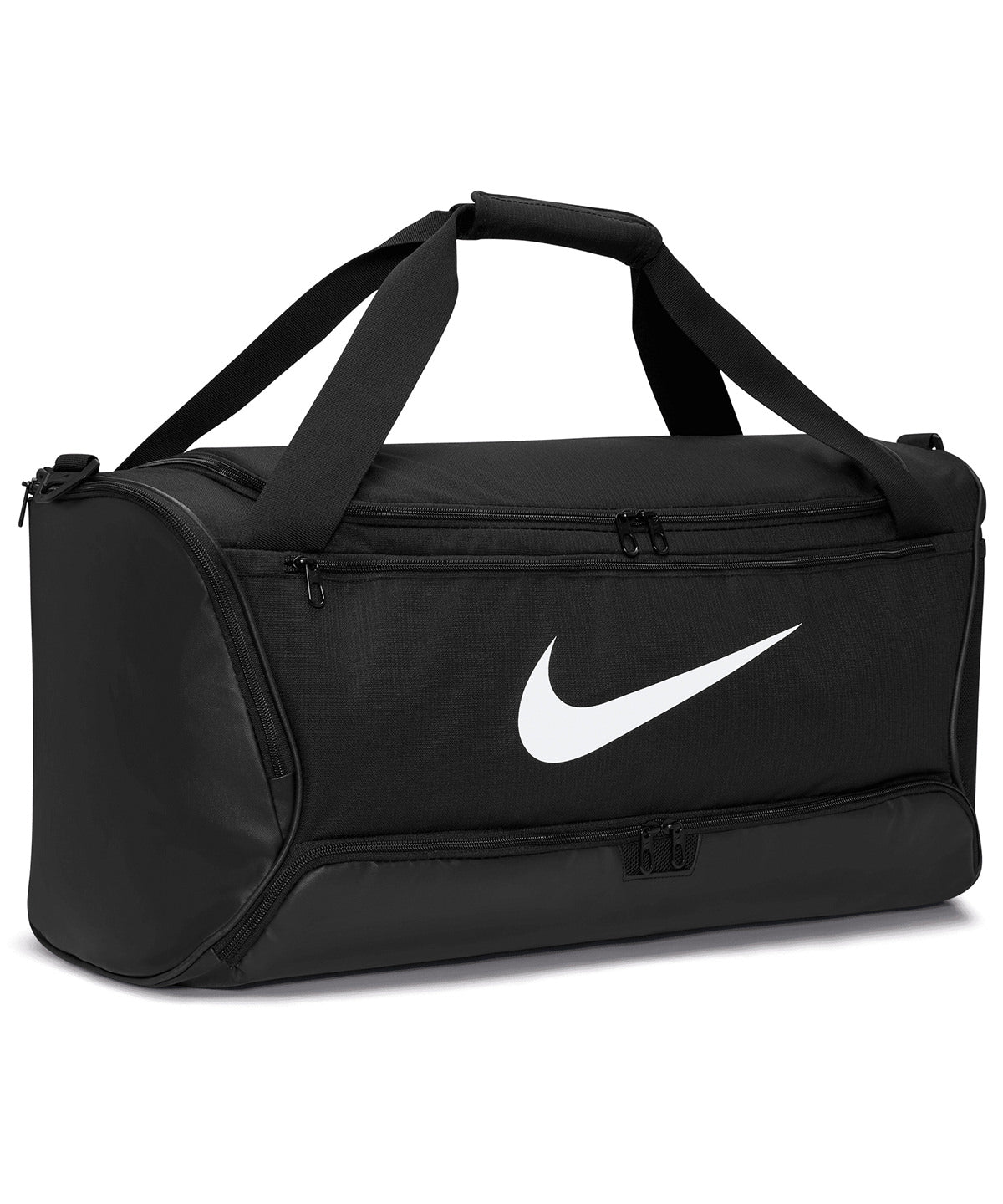 Tryck din logga på Väskor från Nike - Anpassa Nike Brasilia 9.5 träningsväska medium i färgen Svart One Size för företag, föreningar och privatpersoner