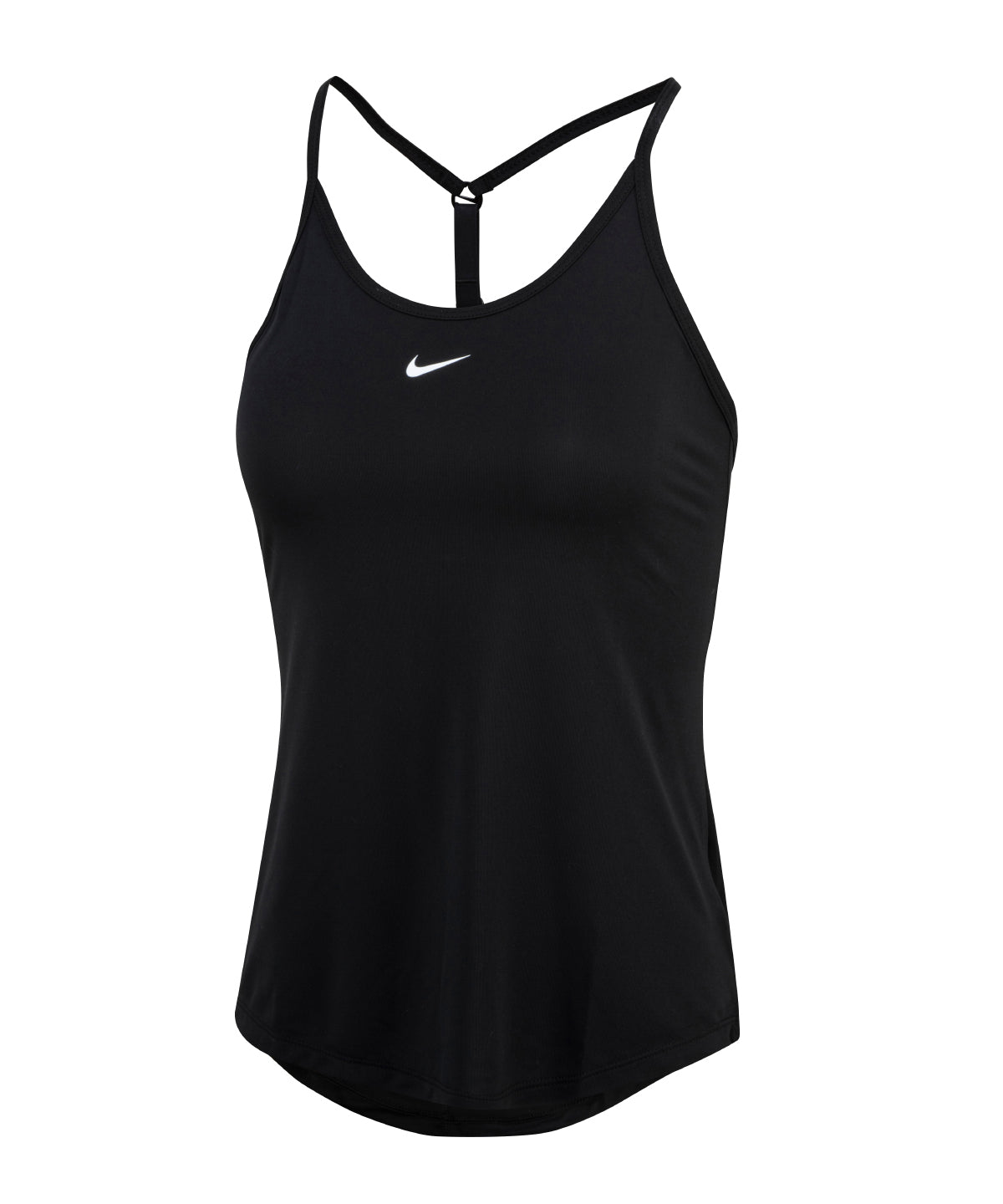 Tryck din logga på Linnen från Nike - Anpassa Dam Nike One Dri-FIT Elastika tank med standardpassform i färgen Svart XXS för företag, föreningar och privatpersoner
