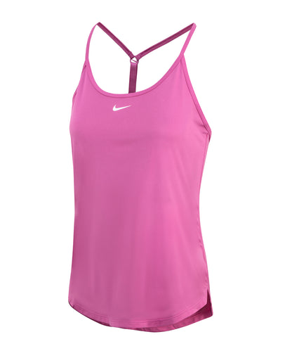 Tryck din logga på Linnen från Nike - Anpassa Dam Nike One Dri-FIT Elastika tank med standardpassform i färgen Ljus rosa XXS för företag, föreningar och privatpersoner