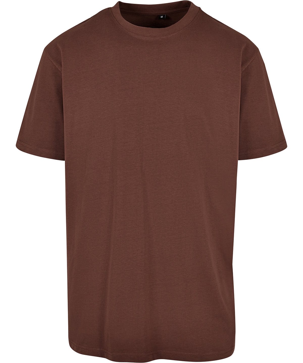 Tryck din logga på T-shirts från New Morning Studios - Anpassa Oversized Jersey Tee – Unisex i färgen Mörkbrun för företag, föreningar och privatpersoner