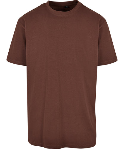 Tryck din logga på T-shirts från New Morning Studios - Anpassa Oversized Jersey Tee – Unisex i färgen Mörkbrun för företag, föreningar och privatpersoner