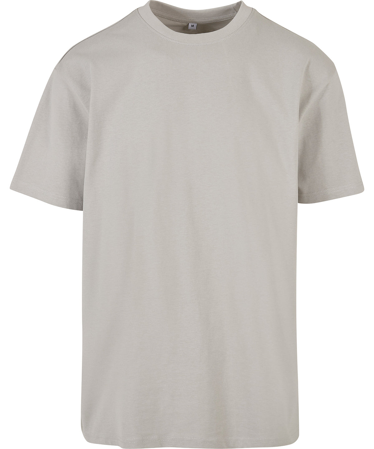 Tryck din logga på T-shirts från New Morning Studios - Anpassa Oversized Jersey Tee – Unisex i färgen Ljusgrå för företag, föreningar och privatpersoner
