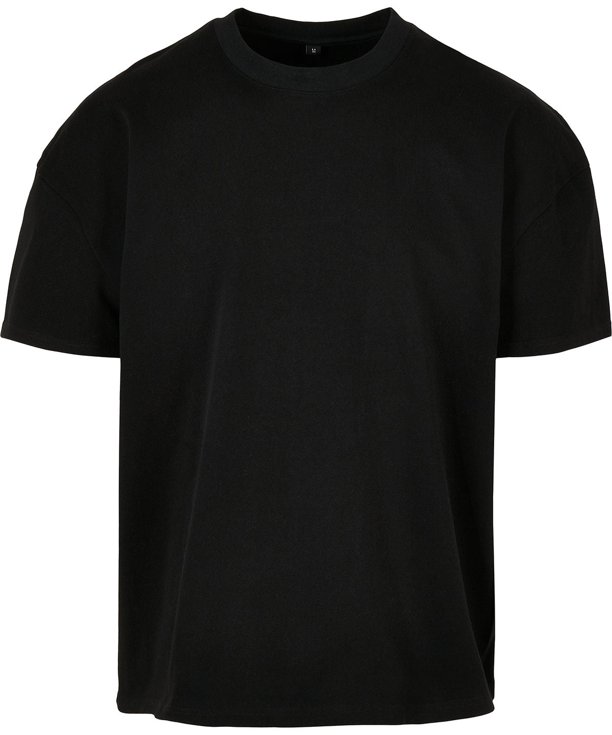 Tryck din logga på T-shirts från New Morning Studios - Anpassa Heavy Jersey Oversized Tee – Herr i färgen Svart för företag, föreningar och privatpersoner