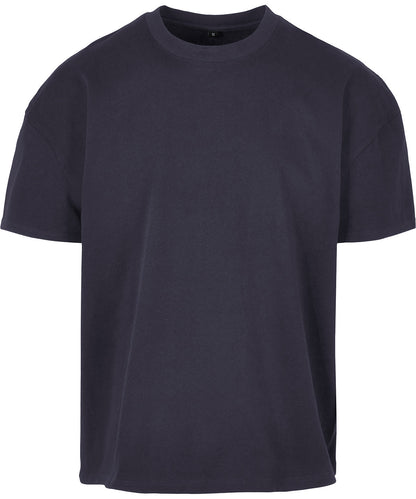 Tryck din logga på T-shirts från New Morning Studios - Anpassa Heavy Jersey Oversized Tee – Herr i färgen Marinblå för företag, föreningar och privatpersoner