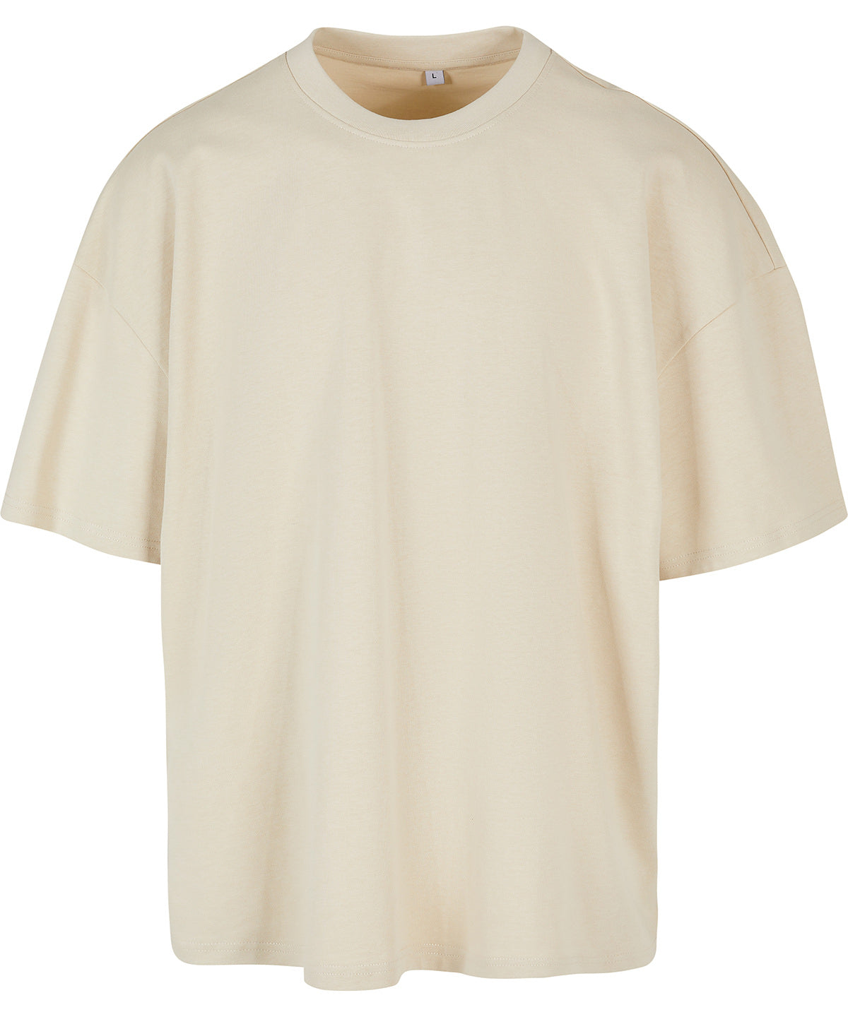 Tryck din logga på T-shirts från New Morning Studios - Anpassa Heavy Jersey Oversized Tee – Herr i färgen Naturligt för företag, föreningar och privatpersoner