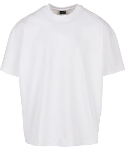 Tryck din logga på T-shirts från New Morning Studios - Anpassa Heavy Jersey Oversized Tee – Herr i färgen Vit för företag, föreningar och privatpersoner