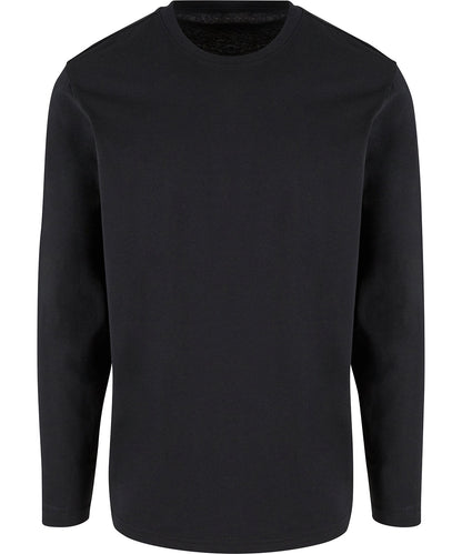 Tryck din logga på T-shirts från New Morning Studios - Anpassa Regular Fit Longsleeve shirt – Herr i färgen Svart för företag, föreningar och privatpersoner