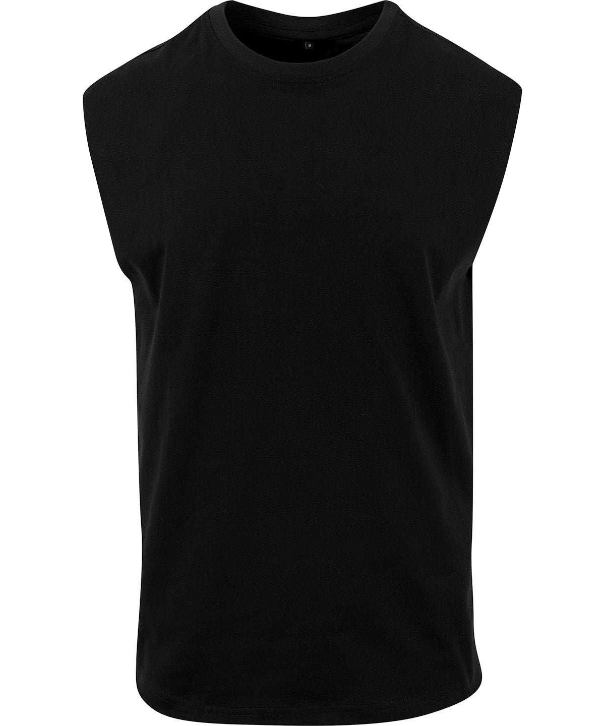Tryck din logga på T-shirts från New Morning Studios - Anpassa Sleeveless Tee – Herr i färgen Svart för företag, föreningar och privatpersoner