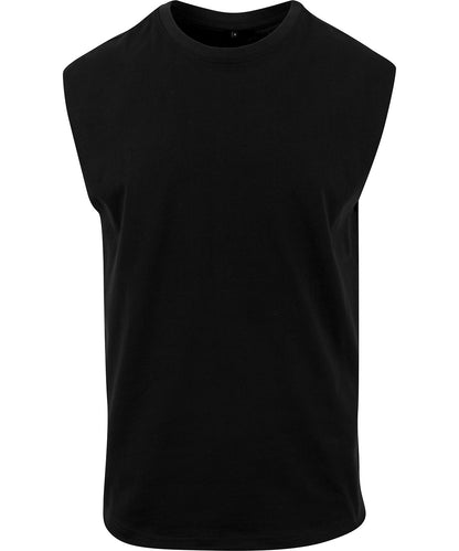 Tryck din logga på T-shirts från New Morning Studios - Anpassa Sleeveless Tee – Herr i färgen Svart för företag, föreningar och privatpersoner