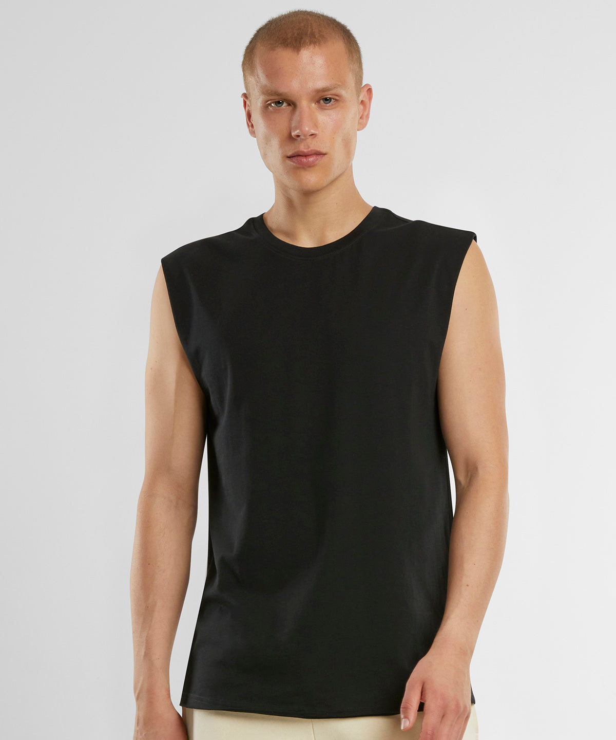 Tryck din logga på T-shirts från New Morning Studios - Anpassa Sleeveless Tee – Herr i färgen för företag, föreningar och privatpersoner