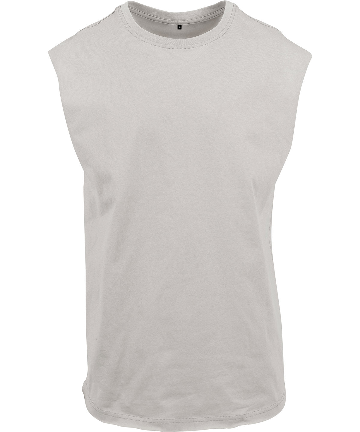 Tryck din logga på T-shirts från New Morning Studios - Anpassa Sleeveless Tee – Herr i färgen Ljusgrå för företag, föreningar och privatpersoner