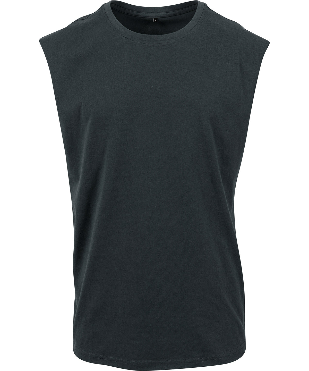 Tryck din logga på T-shirts från New Morning Studios - Anpassa Sleeveless Tee – Herr i färgen Mörkgrå för företag, föreningar och privatpersoner