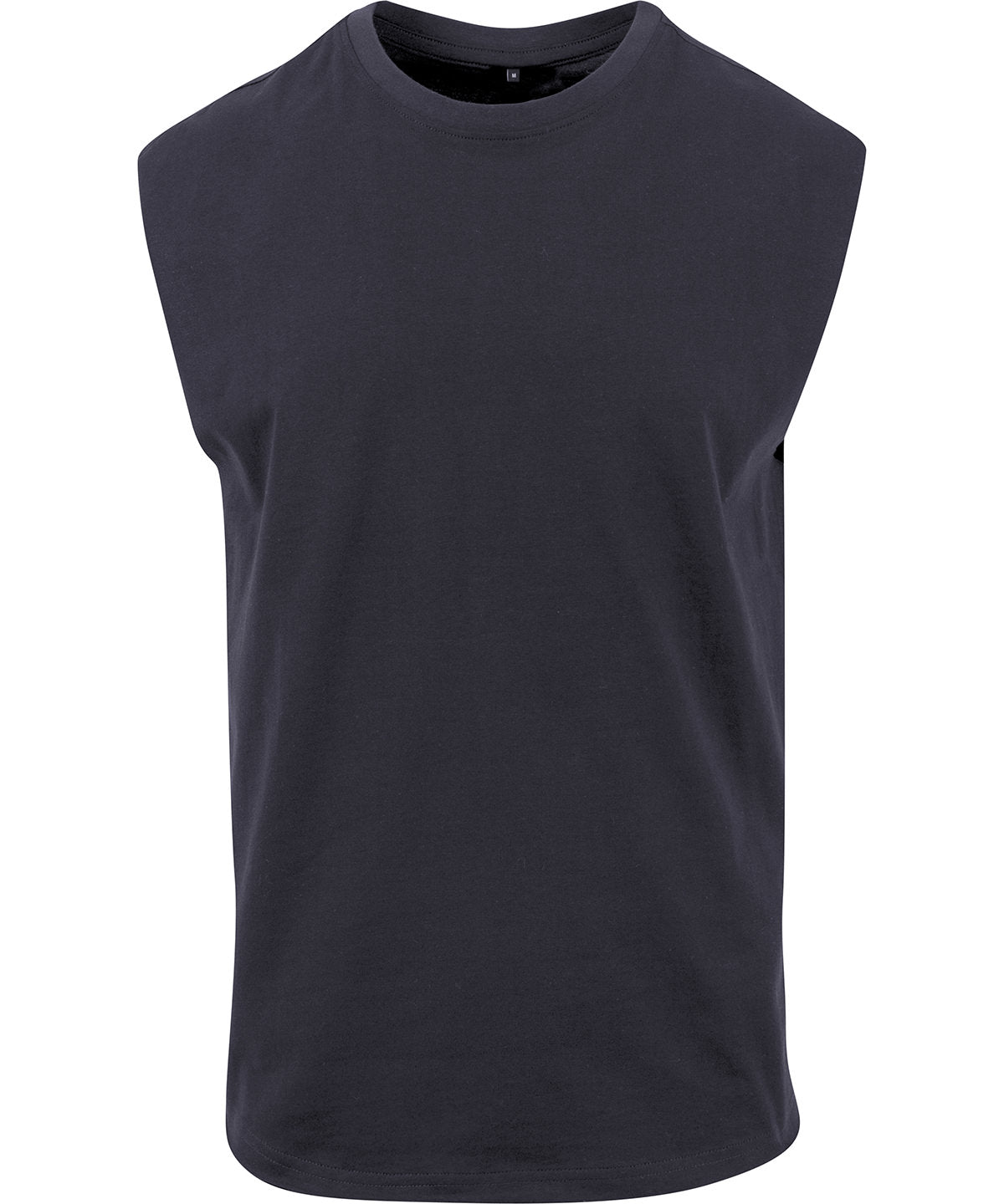 Tryck din logga på T-shirts från New Morning Studios - Anpassa Sleeveless Tee – Herr i färgen Marinblå för företag, föreningar och privatpersoner