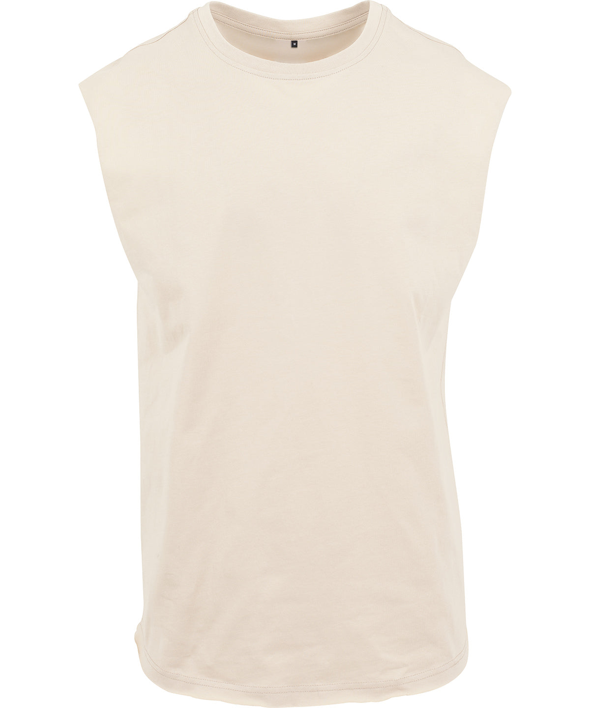Tryck din logga på T-shirts från New Morning Studios - Anpassa Sleeveless Tee – Herr i färgen Naturligt för företag, föreningar och privatpersoner
