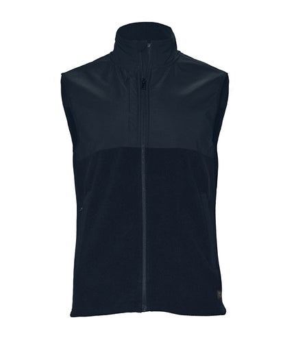 Tryck din logga på Termovästar från Nimbus - Anpassa Highland - Fashionabel fleece-linne med ok i färgen Marinblå för företag, föreningar och privatpersoner