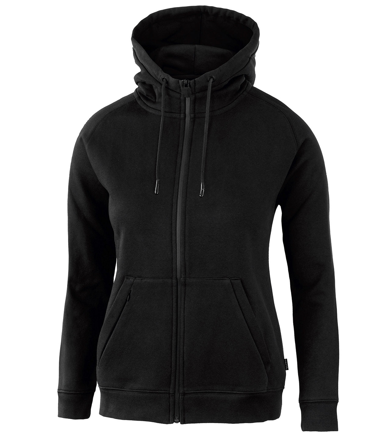 Tryck din logga på Hoodies från Nimbus - Anpassa Nimbus Dam - Play Lenox Atletisk Hoodie med Full Dragkedja i färgen Svart för företag, föreningar och privatpersoner
