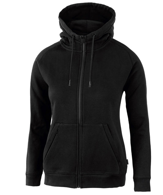 Tryck din logga på Hoodies från Nimbus - Anpassa Nimbus Dam - Play Lenox Atletisk Hoodie med Full Dragkedja i färgen Svart för företag, föreningar och privatpersoner