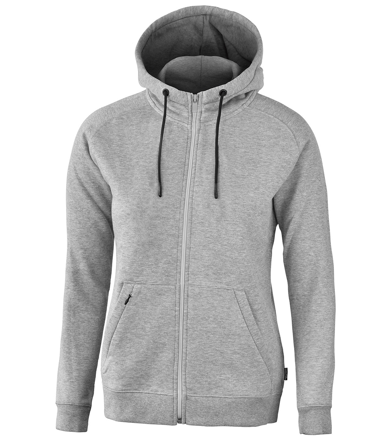 Tryck din logga på Hoodies från Nimbus - Anpassa Nimbus Dam - Play Lenox Atletisk Hoodie med Full Dragkedja i färgen Ljusgrå för företag, föreningar och privatpersoner